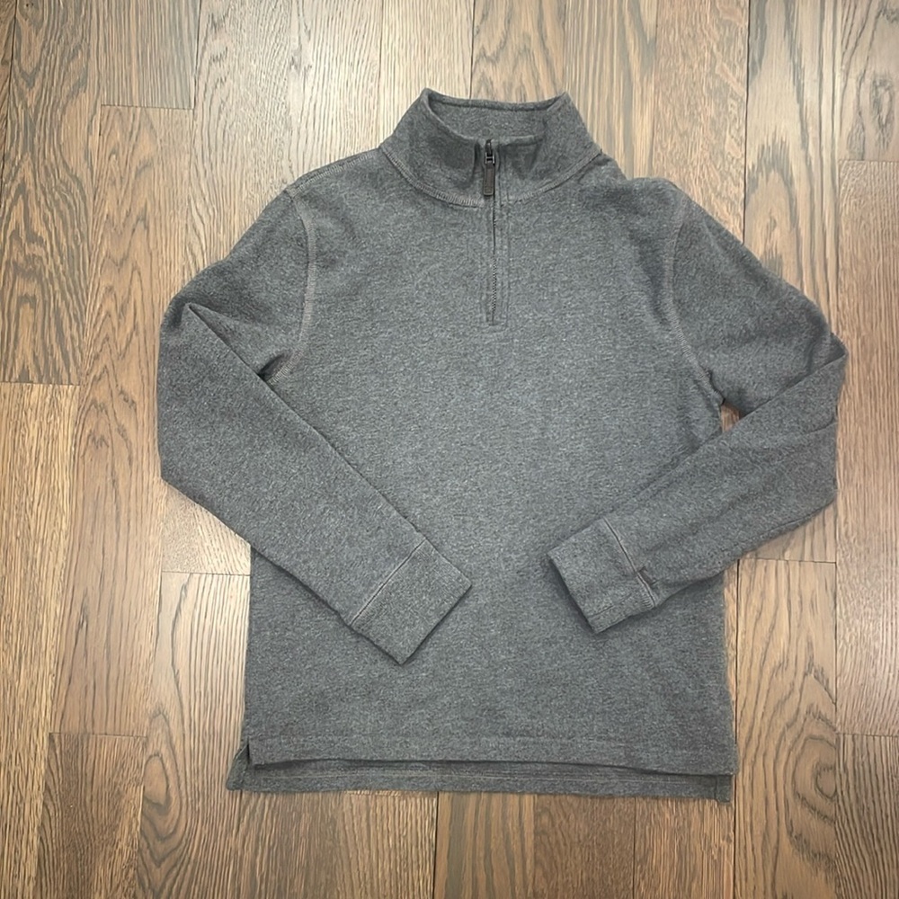 Crewcuts  Kids' relaxed-fit half-zip pullover- Size Large- Grey